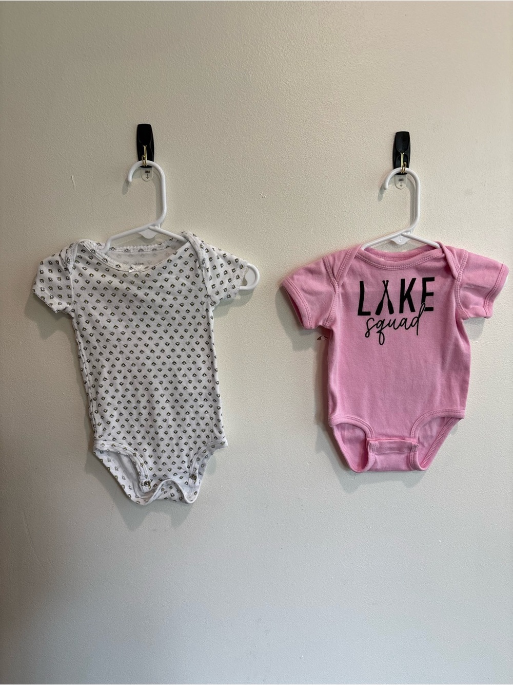 6 month baby girl summer Lake Squad Pink Baby One-Piece Bodysuit